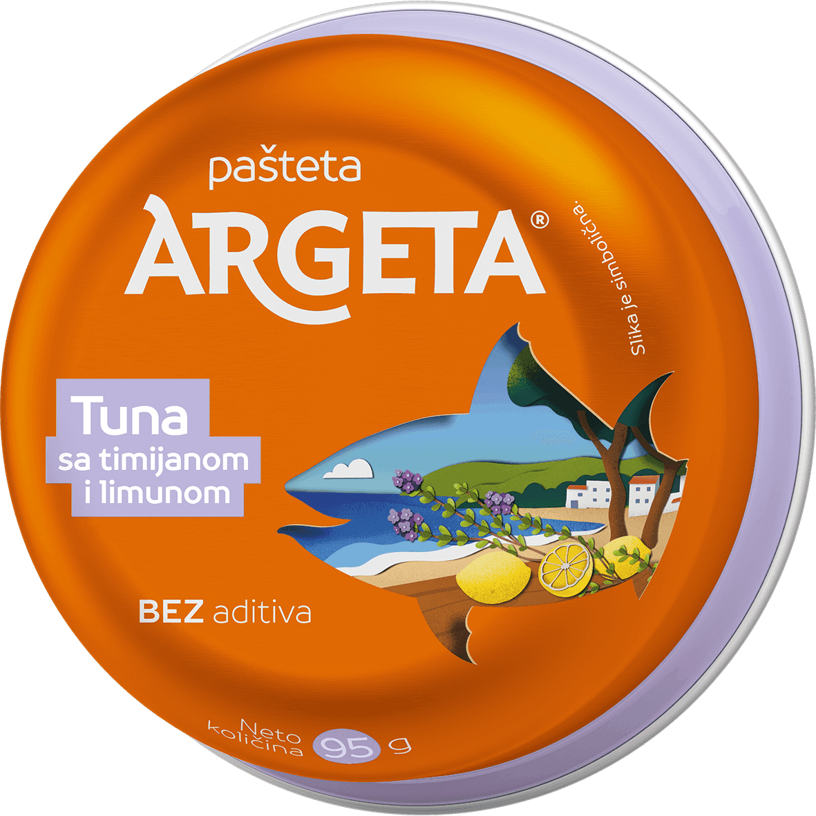 Tuna, - timijan i limun