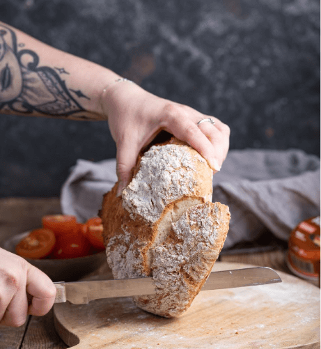 Brood zonder gist met een ongelofelijk knapperige korst